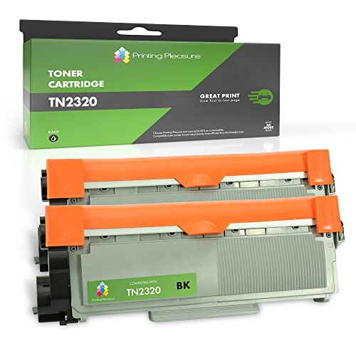 2 Toner kompatibel zu Brother TN2320 für Brother HL-L2300D HL-L2340DW HL-L2360DN HL-L2365DW DCP-L2500D DCP-L2520DW DCP-L2540DN DCP-L2560DW MFC-L2700DW MFC-L2720DW MFC-L2740DW - Schwarz, hohe Kapazität von Printing Pleasure