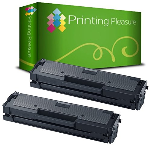 2er Set MLT-D111S Premium Toner Schwarz kompatibel für Samsung Xpress SL-M2020, M2020W, M2021, M2021W, M2022, M2022W, M2026, M2026W, M2070, M2070W, M2070FW, M2070F, M2071, M2071W, M2078 von Printing Pleasure