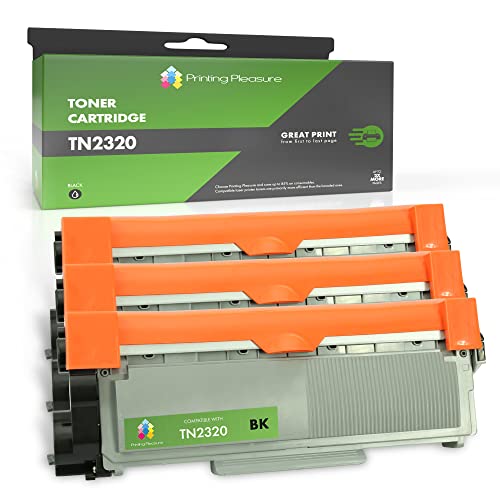 3 Toner kompatibel zu Brother TN2320 für Brother HL-L2300D HL-L2340DW HL-L2360DN HL-L2365DW DCP-L2500D DCP-L2520DW DCP-L2540DN DCP-L2560DW MFC-L2700DW MFC-L2720DW MFC-L2740DW - Schwarz, hohe Kapazität von Printing Pleasure