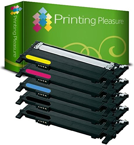 5 Toner kompatibel für Samsung CLP-360/360N CLP-365/365W CLP-368 CLX-3300 CLX-3305/3305FN/3305W/3305FW Xpress SL-C410W/C460W/C460FW/C467W | CLT-K406S CLT-C406S CLT-M406S CLT-Y406S von Printing Pleasure