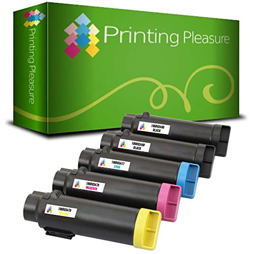 5 Toner kompatibel für Xerox Phaser 6510 6510DN 6510N WorkCentre 6515 6515DN 6515DNI 6515DNW 6515N 6515NW | 106R03480 5.500 Seiten 106R03477 106R03478 106R03479 2.400 Seiten von Printing Pleasure