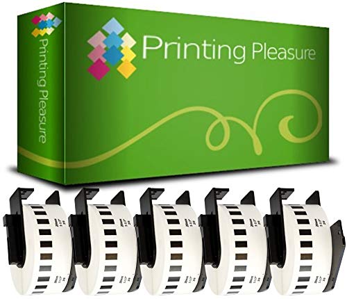 5 x DK22210 Endlos-Etiketten kompatibel für Brother P-Touch QL-500 QL-550 QL-570 QL-700 QL-720NW QL-800 QL-810W QL-820NWB QL-1050 QL-1100 QL-1110NWB | 29mm x 30.48m | Thermopapier mit Kunststoffhalter 5 x DK22210 Endlos-Etiketten kompatibel für Brother P-Touch QL-500 QL-550 QL-570 QL-700 QL-720NW QL-800 QL-810W QL-820NWB QL-1050 QL-1100 QL-1110NWB | 29mm x 30.48m | Thermopapier mit Kunststoffhalter von Printing Pleasure