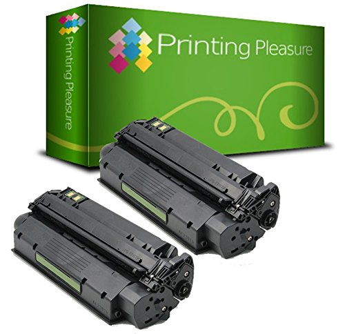 Printing Pleasure 2 Toner kompatibel zu Q2613X 13X für HP Laserjet 1300 1300n 1300t 1300xi - Schwarz, hohe Kapazität von Printing Pleasure