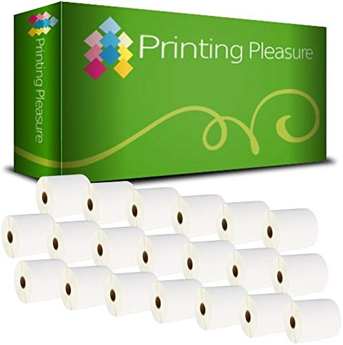 Printing Pleasure 20x Thermo Etiketten 100mm x 50mm (1000 Stück/Rolle) für Zebra, Toshiba, Citizen, Eltron, Orion, UPS von Printing Pleasure