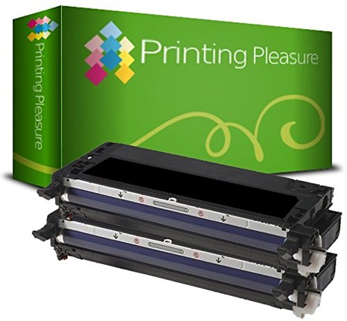 Printing Pleasure 2er Set 593-10170 Schwarz Premium Toner kompatibel für Dell 3110, 3110cn, 3115, 3115cn von Printing Pleasure