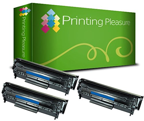 Printing Pleasure 3 Toner kompatibel für HP Laserjet 1010 1012 1015 1018 1020 1022 1022n 1022nw 3010 3015 3020 3030 3050 3052 3055 M1005 M1319F Canon i-SENSYS LBP2900 LBP2900i LBP3000 MF4120 MF4140 von Printing Pleasure