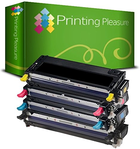 Printing Pleasure 4er Set Premium Toner kompatibel für Dell 3110, 3110cn, 3115, 3115cn von Printing Pleasure
