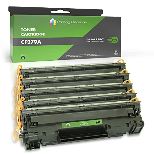 Printing Pleasure 5 Toner kompatibel zu CF279A 79A für HP LaserJet Pro M12a, M12w, MFP M26A, MFP M26nw - Schwarz, hohe Kapazität von Printing Pleasure