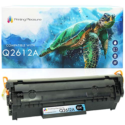 Printing Pleasure Q2612A Toner kompatibel für HP Laserjet 1010 1012 1015 1018 1020 1022 1022n 1022nw 3010 3015 3020 3030 3050 M1005 M1319f MFP von Printing Pleasure