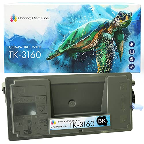 Printing Pleasure TK3160 Toner kompatibel für Kyocera ECOSYS P3045dn P3050dn P3055dn P3060dn - Schwarz, hohe Kapazität (12.500 Seiten) von Printing Pleasure