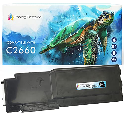 Printing Pleasure Toner kompatibel für Dell C2660DN C2660DNF C2660N C2665DN C2665DNF - Schwarz, hohe Kapazität von Printing Pleasure