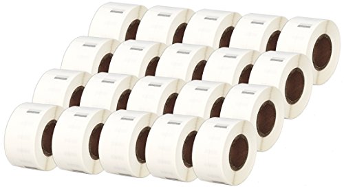 20 Rollen 99017 S0722460 50mm x 12mm Etiketten kompatibel für LabelWriter 4XL 450 400 330 320 310 Twin Turbo Duo Seiko SLP 450 430 420 400 240 220 200 120 100 Pro Plus (220 Etiketten pro Rolle) von Printing Saver