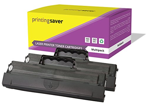 2x SCHWARZ Toner kompatibel für SAMSUNG ML-1660, ML-1661, ML-1665, ML-1666, ML-1670, ML-1675, ML-1860, ML-1865, ML-1865W, SCX-3200, SCX-3201, SCX-3205, SCX-3205W, SCX-3206, SCX-3217, SCX-3218 drucker von Printing Saver