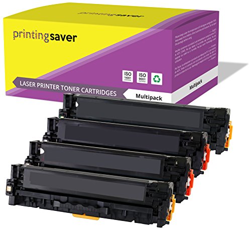 Printing Saver CE410X-CE413X (305X 305A) Set 4 Toner kompatibel für HP Color Laserjet Pro 300 M351A, MFP M375NW, Pro 400 M451DN, M451DW, M451NW, MFP M475DN, MFP M475DW von Printing Saver