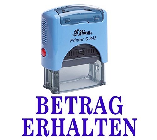 BETRAG ERHALTEN Selbst Farbwerk Stempel Buro stationar Bedrucktes Shiny Stamp von Printtoo