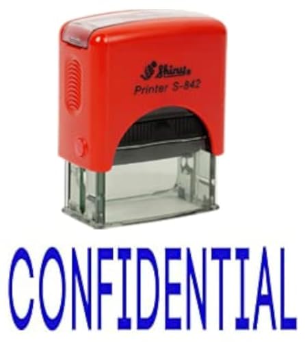 CONFIDENTIAL Selbstfarber Stempel Buro stationar Bedrucktes Glanzend Stamp von Printtoo