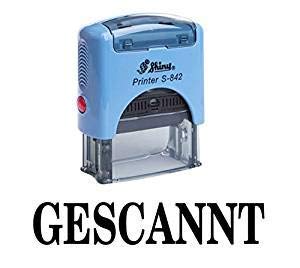 GESCANNT Selbst Farbwerk Stempel Buro stationar Bedrucktes Shiny Stamp von Printtoo