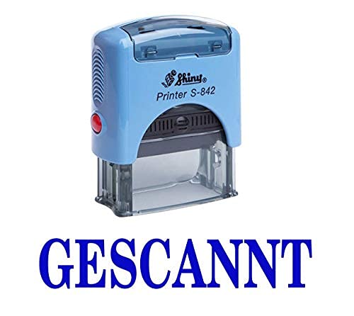 GESCANNT Selbst Farbwerk Stempel Buro stationar Bedrucktes Shiny Stamp von Printtoo