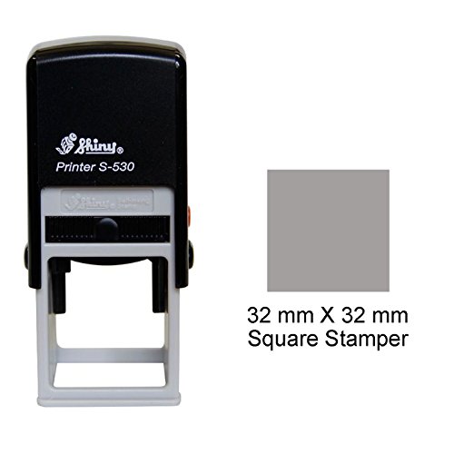 Glanzend Selbstfarber Stempel Platz 32 X 32mm Stamper Zollamt - Logo/Text von Printtoo