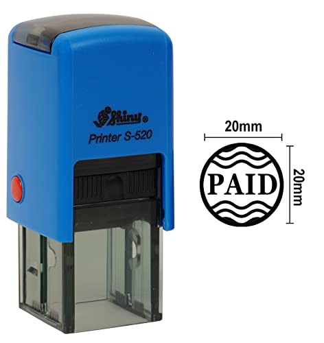 PAID Runde Selbstfarber Buro Stationar Stempel Personalisierte Benutzerdefinierte Shiny 20mm Stempel von Printtoo