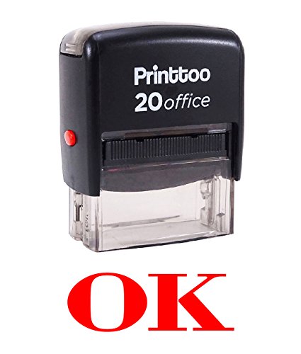 Printtoo Buromaterial Individuelle Stempel OK Selbstfarber Stempel - Rot von Printtoo