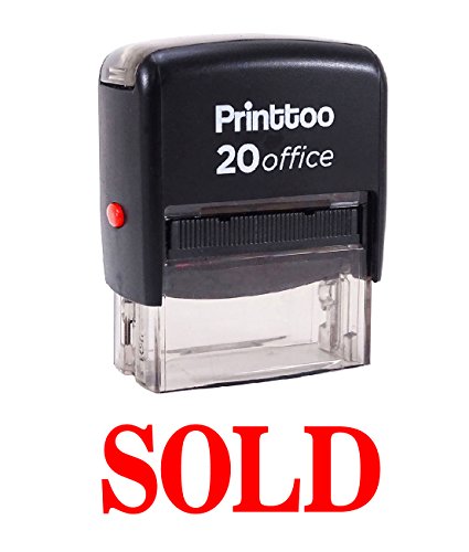 Printtoo SOLD Selbstfarber Stempel Buromaterial Individuelle Stempel - Rot von Printtoo