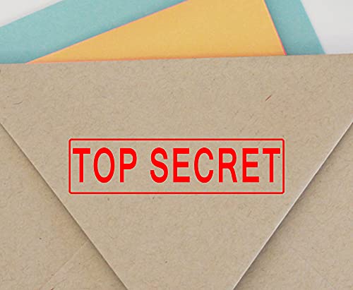 Printtoo Selbstfarber Stempel Buromaterial TOP SECRET Individuelle Stempel - Rot von Printtoo