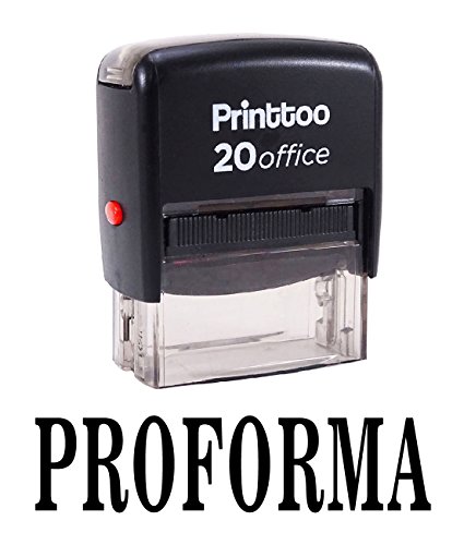 Printtoo Stempel PROFORMA Individueller Stempel Selbstfarber Buro Stationar - Schwarz von Printtoo