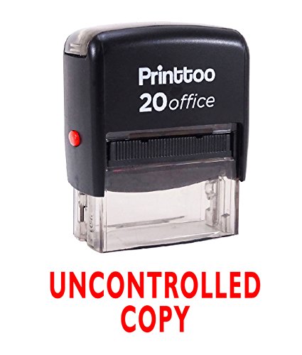 Printtoo UNCONTROLLED COPY Selbstfarber Stempel Buromaterial Individuelle Stempel - Rot von Printtoo