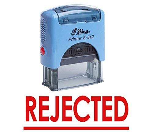 REJECTED Selbstfarber Stempel Buro stationar Bedrucktes Glanzend Stamp von Printtoo