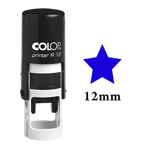 STAR Selbstfarber Mini Stempel Colop Runde Dekorative Lehrer Briefmarken 12mm von Printtoo