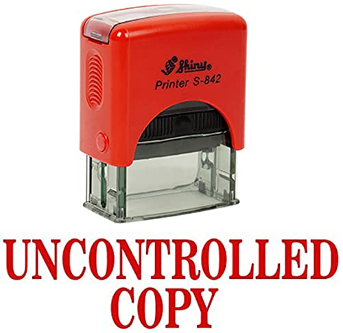 UNCONTROLLED COPY Selbstfarber Stempel Benutzerdefinierte Shiny Buro Stationar Stempel von Printtoo