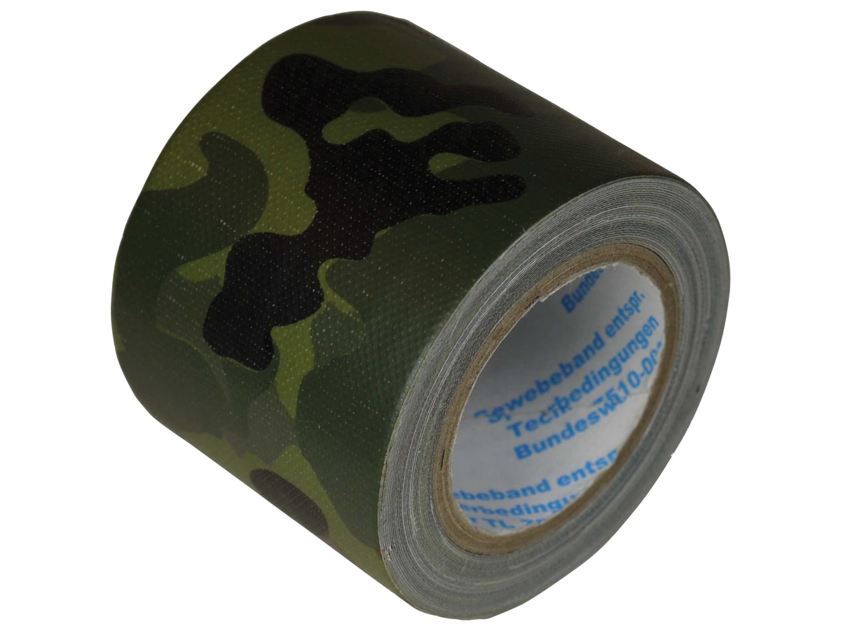 PRIOTEC Bundeswehr Panzerband, flecktarn, Rucksackrolle, 50 mm x 5 m von Priotec