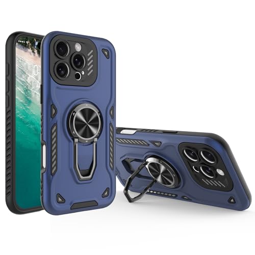 Pritify Armour Schutzhülle für iPhone 16 Pro Max, militärischer Schutz, Kickstand & 360° Metallring, erhöhter Kameraschutz, stoßfeste robuste Abdeckung, magnetische Autohalterung, kompatibel Pritify Armour Schutzhülle für iPhone 16 Pro Max, militärischer Schutz, Kickstand & 360° Metallring, erhöhter Kameraschutz, stoßfeste robuste Abdeckung, magnetische Autohalterung, kompatibel von Pritify