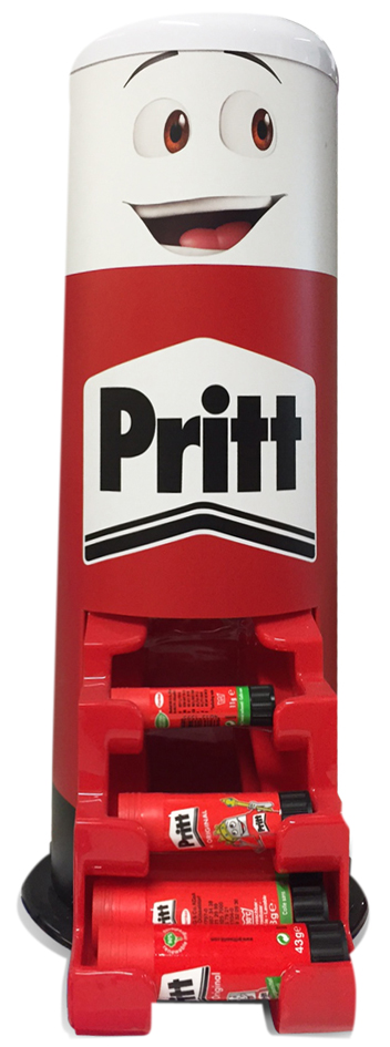 Pritt Klebestift, 69er Turm-Diplay von Pritt