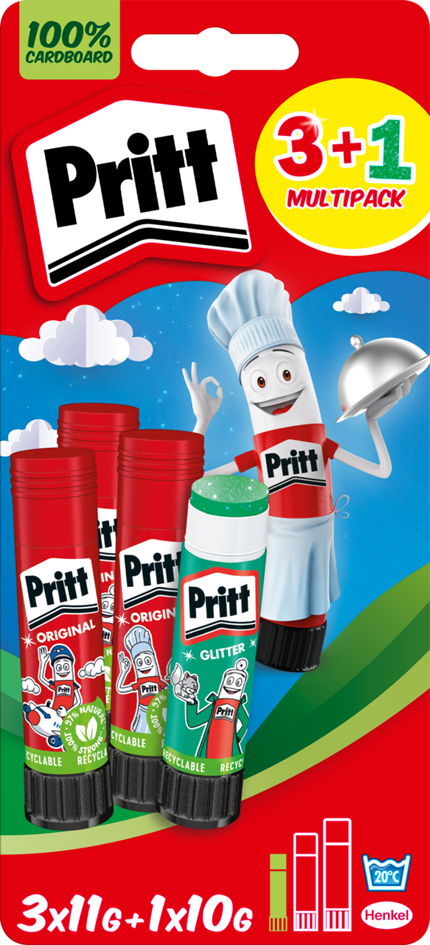 Pritt Klebestift BTS 2024, Multipack, 3x 11 g + 1x 10 g von Pritt