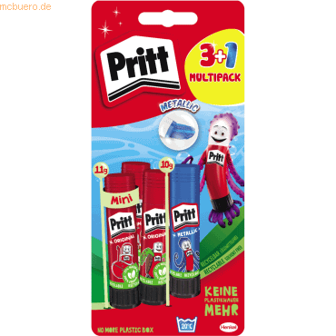 Pritt Klebestift PBS4B 3x11/1x10g Pritt Klebestift PBS4B 3x11/1x10g von Pritt