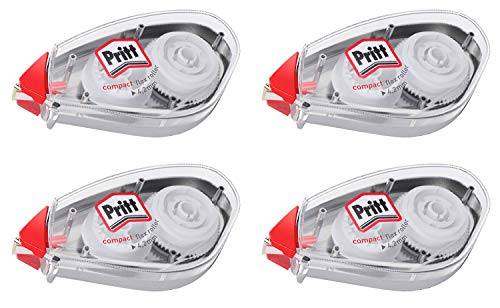 Pritt Korrekturroller Compact Flex, sofort überschreibbar, einfache Anwendung durch flexible Spitze, Bandlänge 10 m, Bandbreite 4,2 mm, Spar-Set mit 4 Rollern, 9H PCK4B4X Pritt Korrekturroller Compact Flex, sofort überschreibbar, einfache Anwendung durch flexible Spitze, Bandlänge 10 m, Bandbreite 4,2 mm, Spar-Set mit 4 Rollern, 9H PCK4B4X von Pritt