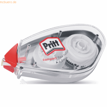 Pritt Korrekturroller Compact Flex 10m x 4,2mm transparent von Pritt