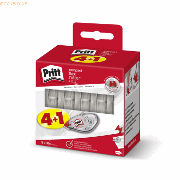 Pritt Korrekturroller compact flex PCK5K 4,2mmx10m 4+1 Stück Pritt Korrekturroller compact flex PCK5K 4,2mmx10m 4+1 Stück von Pritt