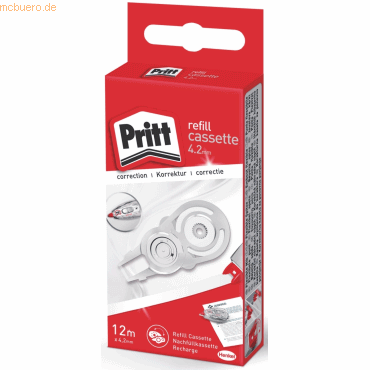 Pritt Nachfüllkassette für Korrekturroller Refill Flex 12m x 4,2mm Pritt Nachfüllkassette für Korrekturroller Refill Flex 12m x 4,2mm von Pritt