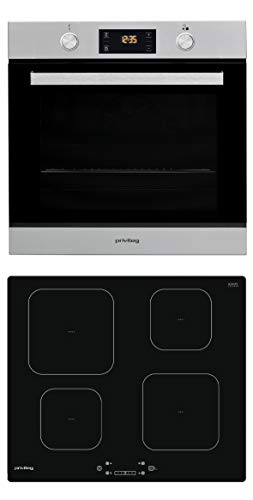 Privileg BAKO Turn&Cook 301 Einbau-Backofen mit Induktions-Kochfeld, 71 L, Hydrolyse-Reinigungsfunktion, Multifunktions-Umluftbackofen mit 7 Funktionen, Turn&Go, Touch-Control-Steuerung, Click&Clean von Privileg