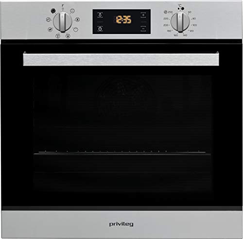 Privileg PBWR6 OH5F IN Einbau-Backofen / A / 71 L / Hydrolyse-Reinigungsfunktion / Multifunktions-Umluftbackofen mit 7 Funktionen / Edelstahl / Turn&Go / Click&Clean von Privileg