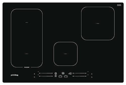 Privileg PC 35S77 AL Induktions-Kochfeld / 77cm / Induktion/Flexzone – flexible Kochzone/Kindersicherung/Push&Go Automatikfunktionen/Restwärmeanzeige von Privileg
