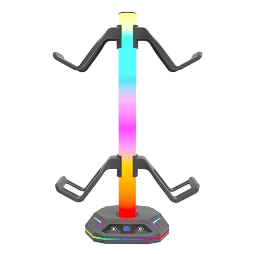 LED Gaming Controller Kopfhörer Headsets Standzubehör Für Desk Gamer Integrierte Kopfhörerhaken von Prmaylis