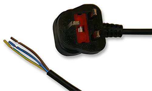 Pro Elec PE01018 Netzkabel, 5 A, UK-Stecker auf Enden, 2 m, Schwarz von Pro Elec