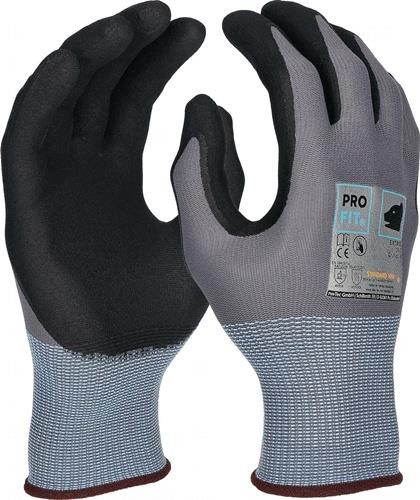Pro Fit Handschuh EXTRA Gr.10 grau/schwarz EN 388/EN 407 PSA II 393-10 von Pro Fit