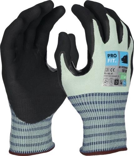 Pro Fit Schnitthandschuh Green Cut D Gr.9 hellgrün/schwarz EN 388,EN 407 PSA II von Pro Fit