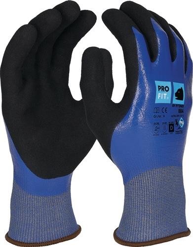 Pro Fit Schnitthandschuh Ultra DRY CUT D Gr.8 blau/schwarz EN 388,EN 407 PSA II von Pro Fit