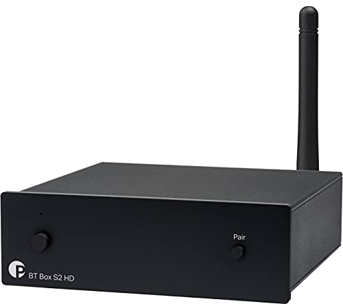 Pro-Ject BT Box S2 HD, Audiophiler hochauflösender Bluetooth 5.0 Empfänger, unterstützt aptX-HD, Schwarz von Pro-Ject Audio Systems